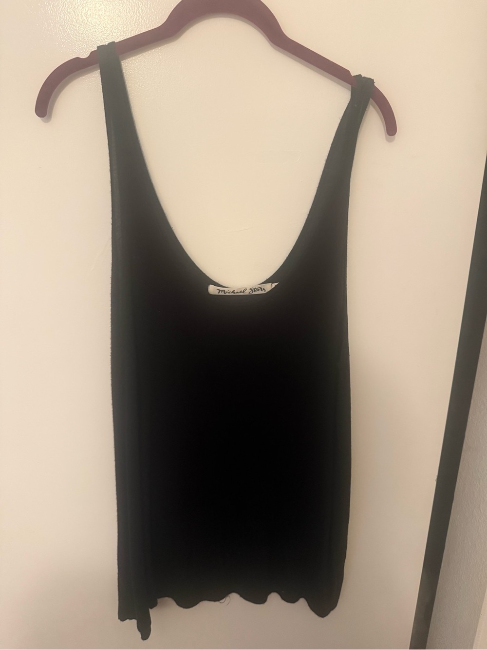 Michael Stars Black Strapless Tank